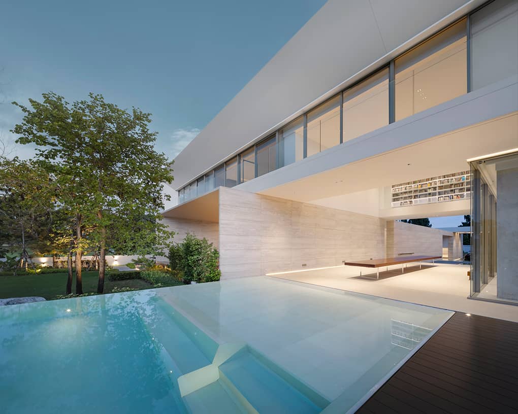 Vanilla Wall House, Thailand: Luxury residence with GLARE-LESS downlights 04
