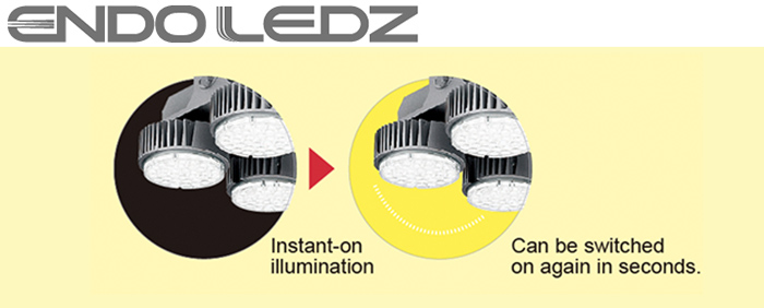 Benefit #3  Immediate lighting-up/relighting saves time and cuts unnecessary electric power
