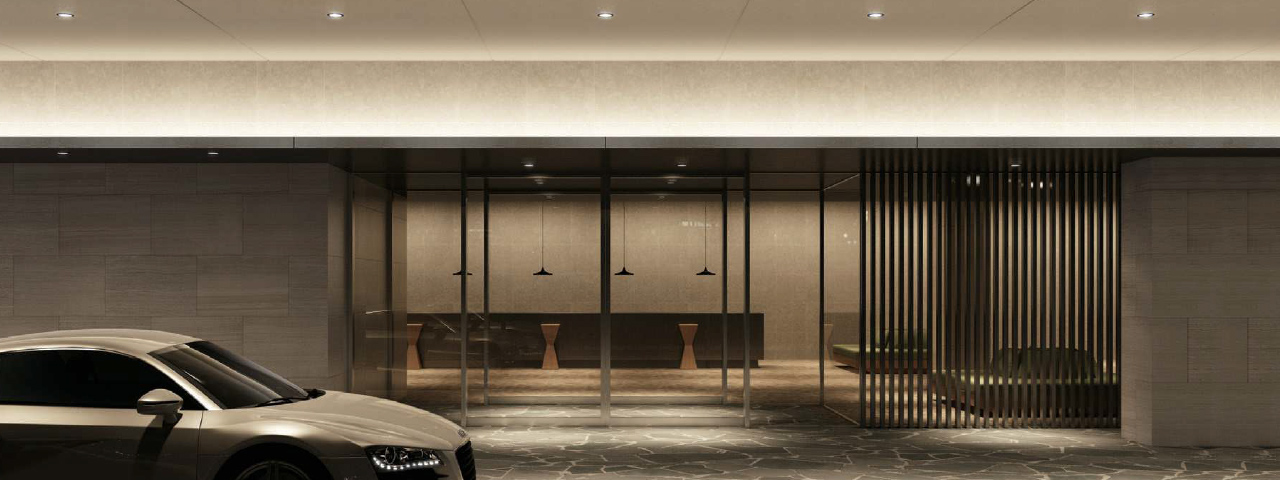 Rich lineup of IP44 allows continuous spatial design from interior to under-eaves